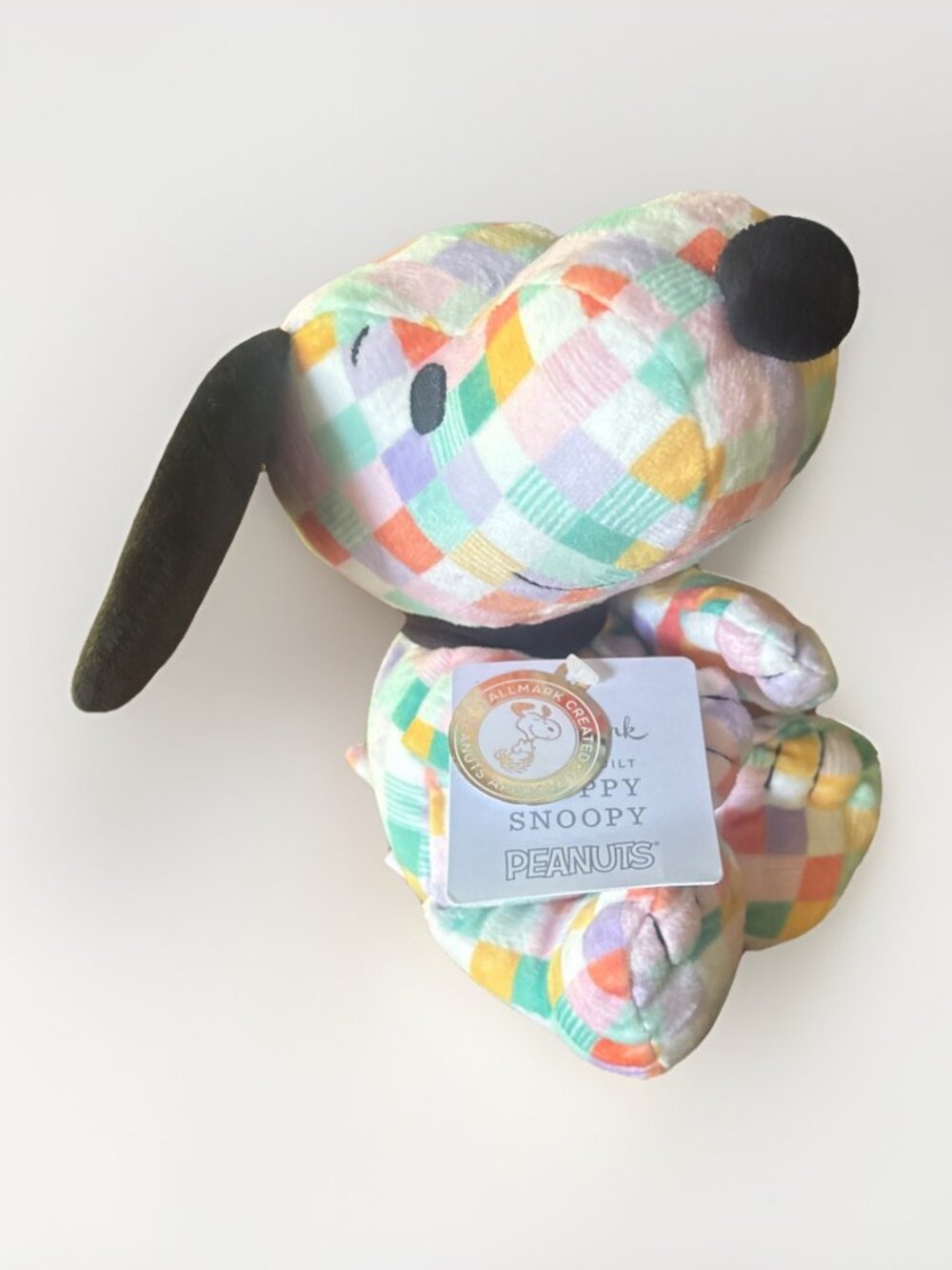 Hallmark Peanuts Floppy Snoopy New 2026 Spring Quilt Easter 10" Plush Pastel NWT
